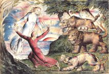 Canto 1, "Dante Running from the Three Beasts," William Blake